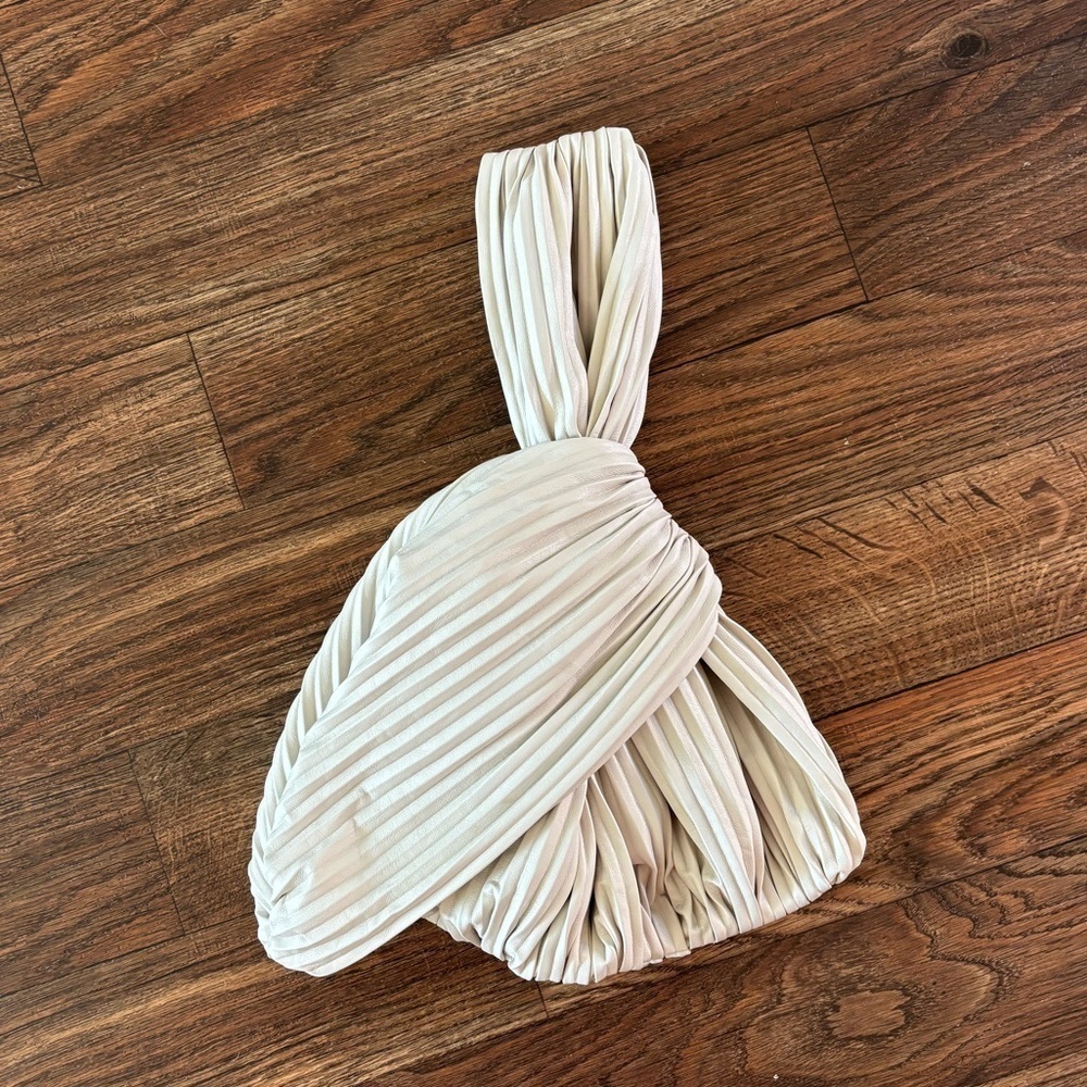 Nanushka JEN Pleated Alt-Leather Bag - Vegan Leather Bag - Picture 2 of 16
